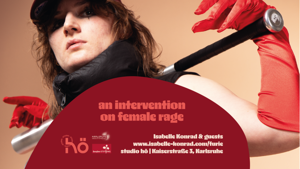 Poster FURIE an intervention on female rage von Isabelle Konrad im studio hö