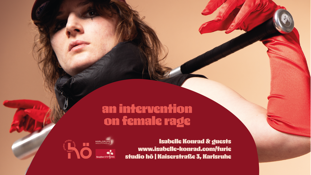Poster FURIE an intervention on female rage von Isabelle Konrad im studio hö